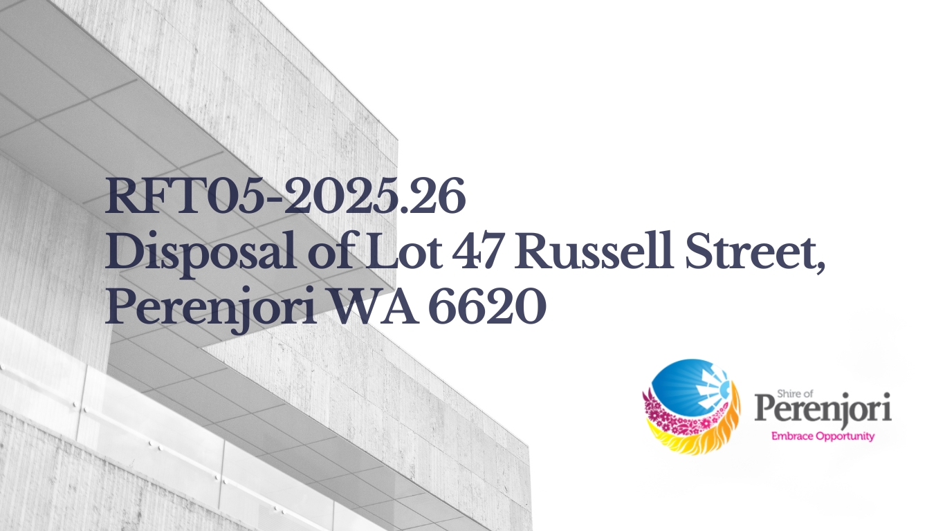 RFT05-2025.26 Disposal of Lot 47 Russell Street, Perenjori WA 6620