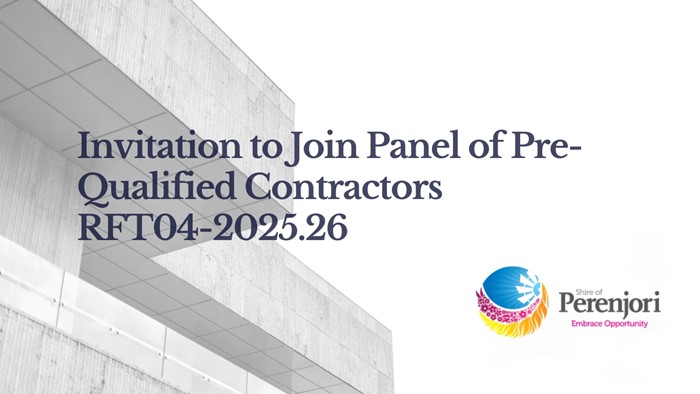 Invitation to Join Panel of Pre-Qualified Contractors