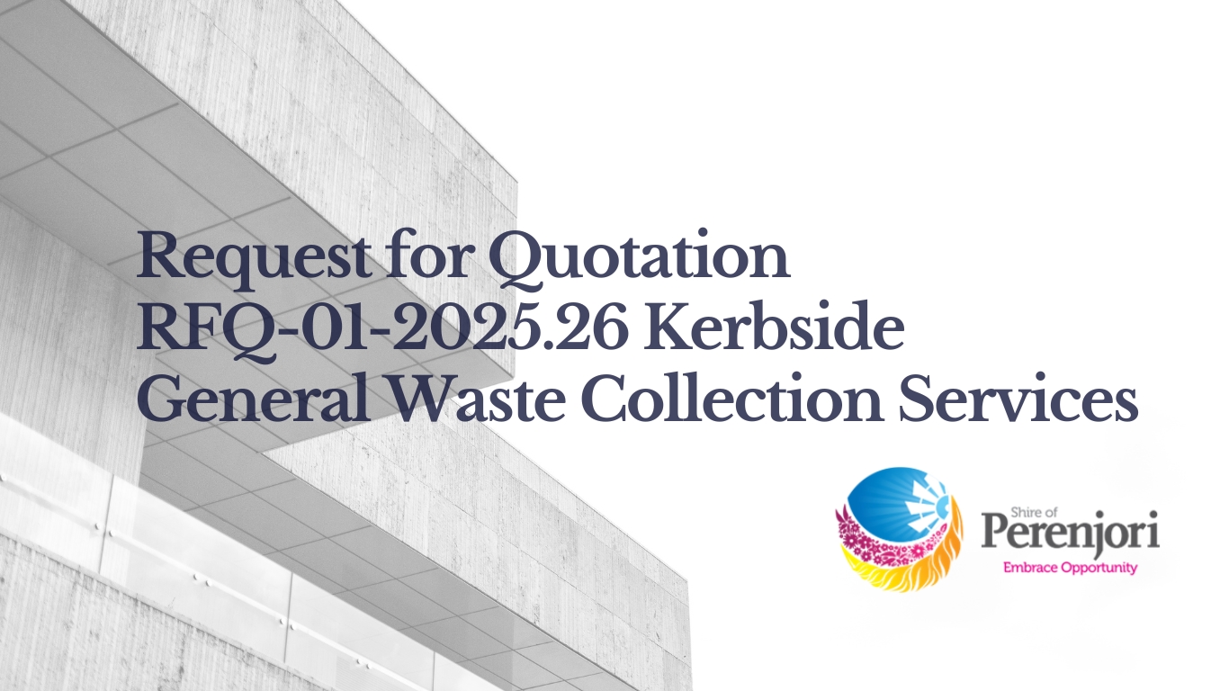 Request for Quotation (RFQ01-2025.26) Kerbside General Waste Collection