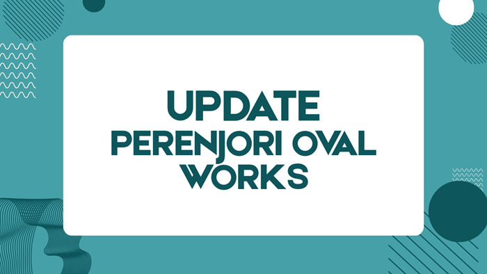 Update on Perenjori Oval Works